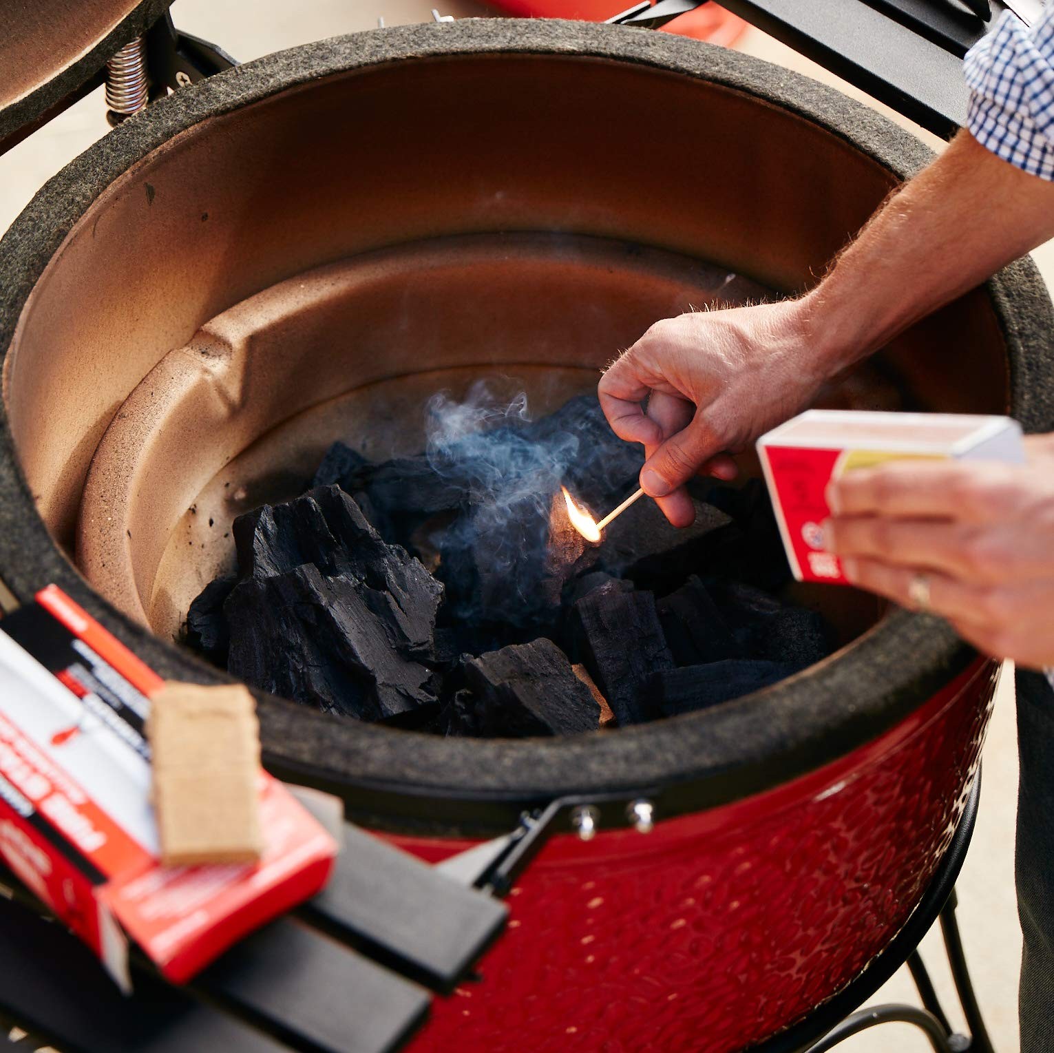 Kamado Joe Pure Paraffin All-Natural Odorless Wax Cube Fire 24-count, Color