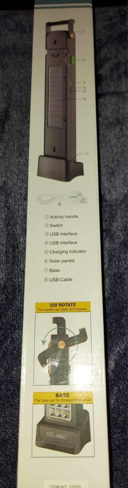 Haoerliang Emergency LED Light With Mounting Solar Charging /plug Charge