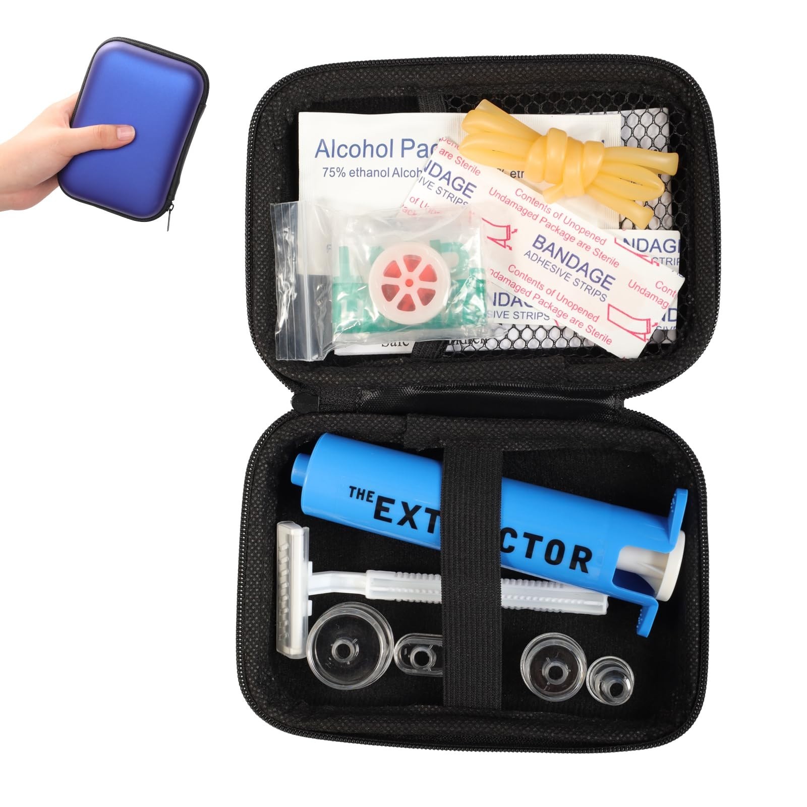 Emergency Snake Bite & Bee Sting Kit – Venom Extractor Suction Pump for First Ai