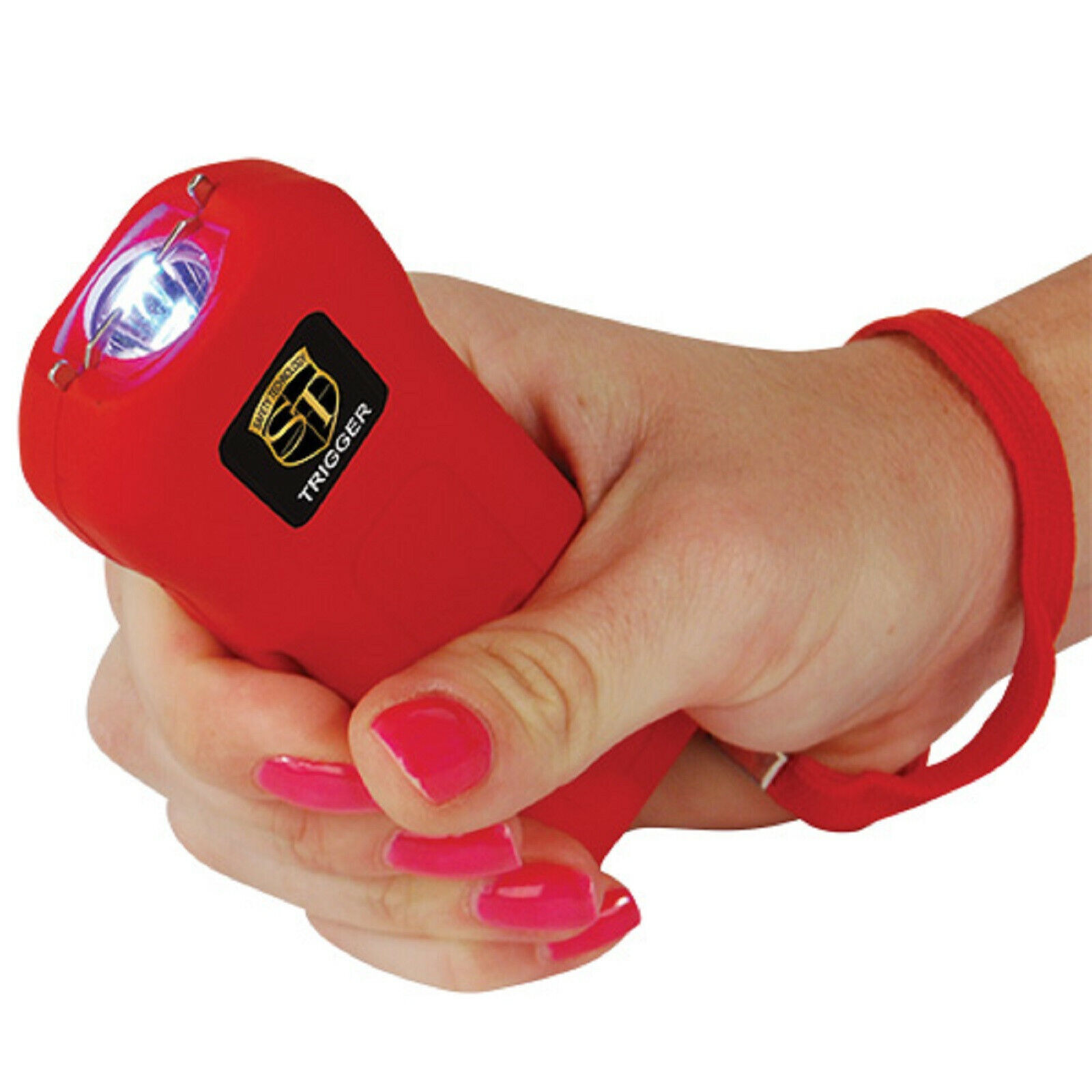 Safety Technology TRIGGER Stun Gun Rechargeable 75 Mil Volts LED Flashlight+Case