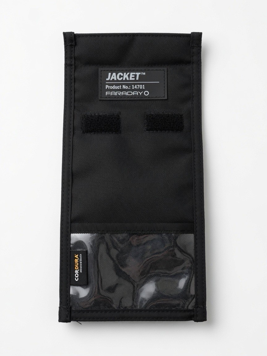 Faradayo Jacket RFID Signal Blocking Pouch RFID Blocking Cordura Black 14701