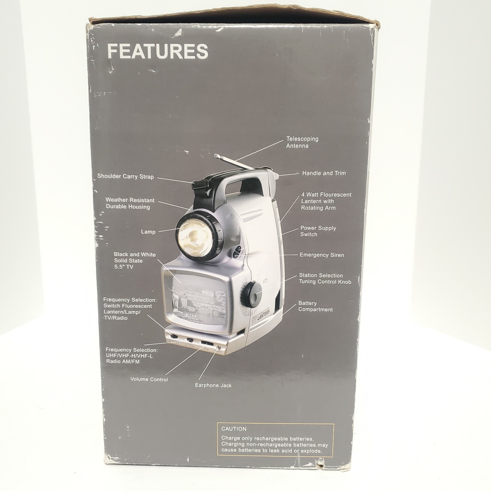 Home Accents 8 Function TV/Radio Lantern Hurricane Emergency Camping Survival