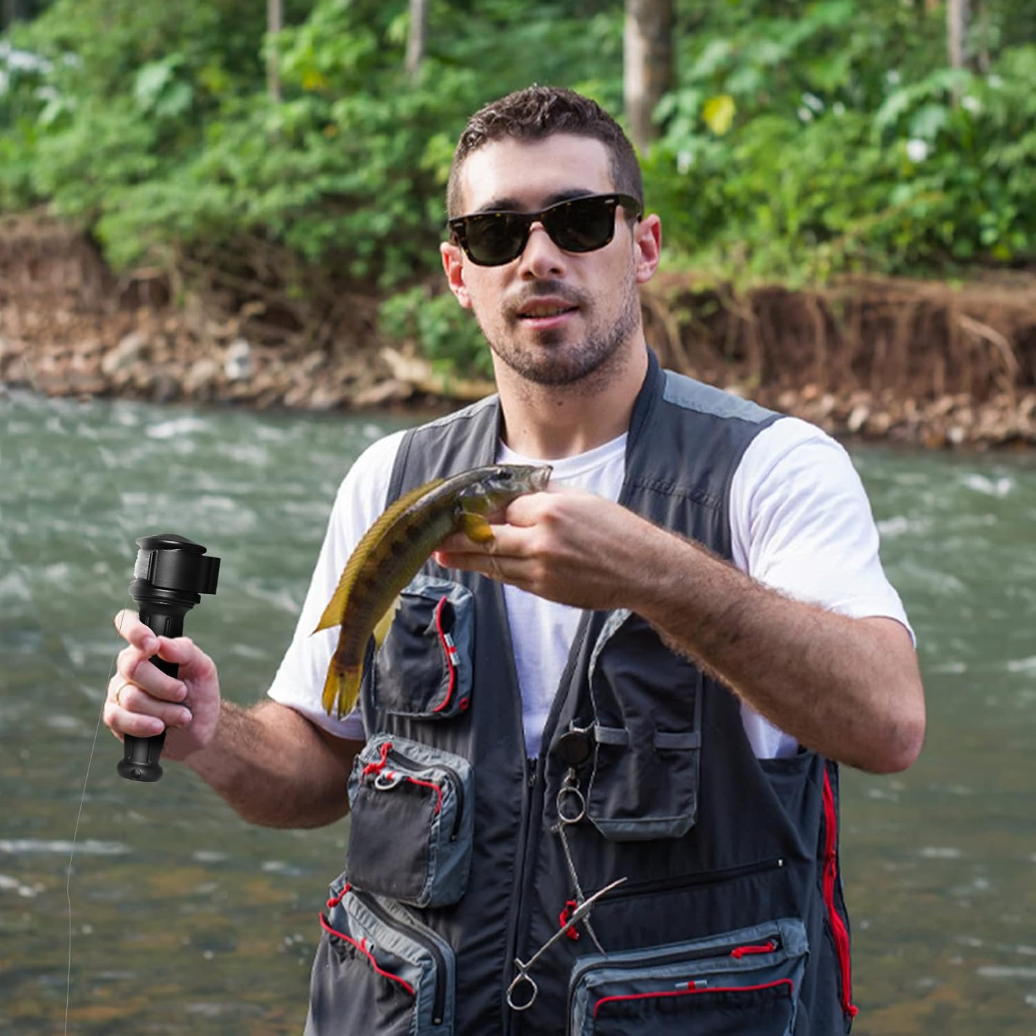 2.0 Backpacker Survival Fishing Kit, Emergency Lightweight Fishing System for Tr