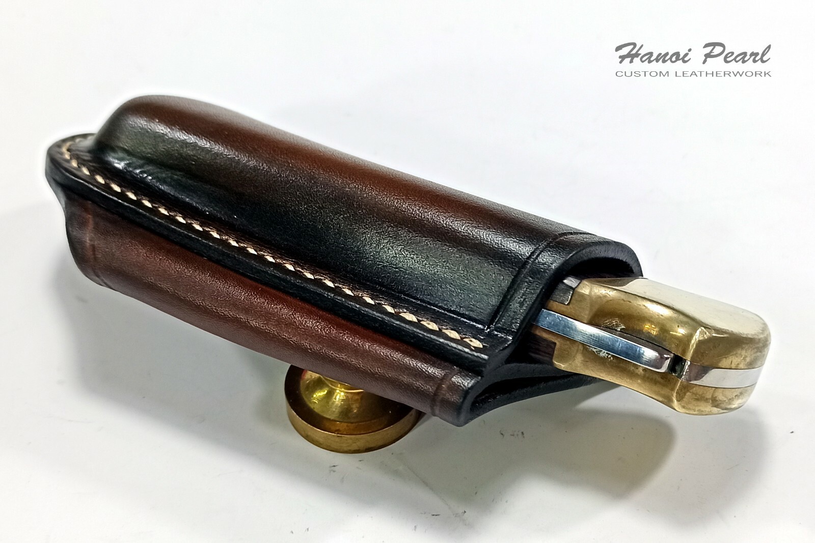 Buck 110 Hunter Sheath | Custom Cross Draw Scout Carry Leather Sheath