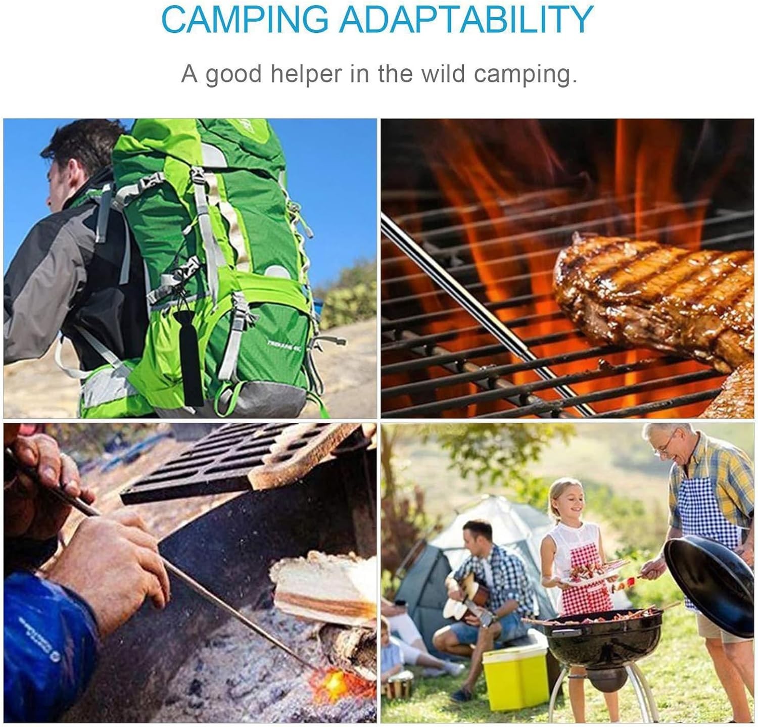 1~3PCS Outdoor Pocket Bellow Collapsible Fire Tools Camping Blow Fire Tube