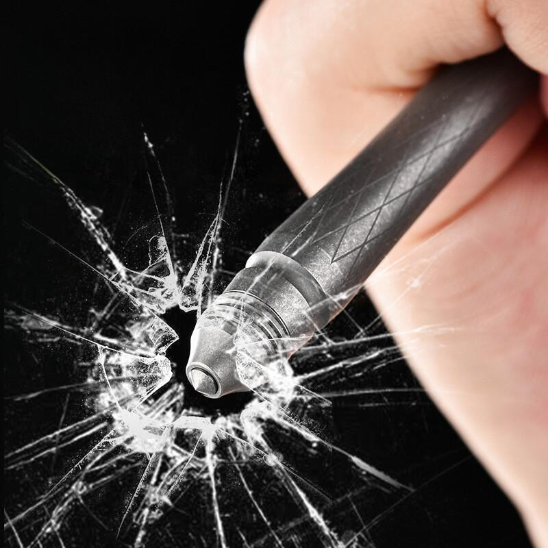 Titan Alloy Pen 4.7″ Ballpoint Pen with Pocket Clip Refillable Compact Size
