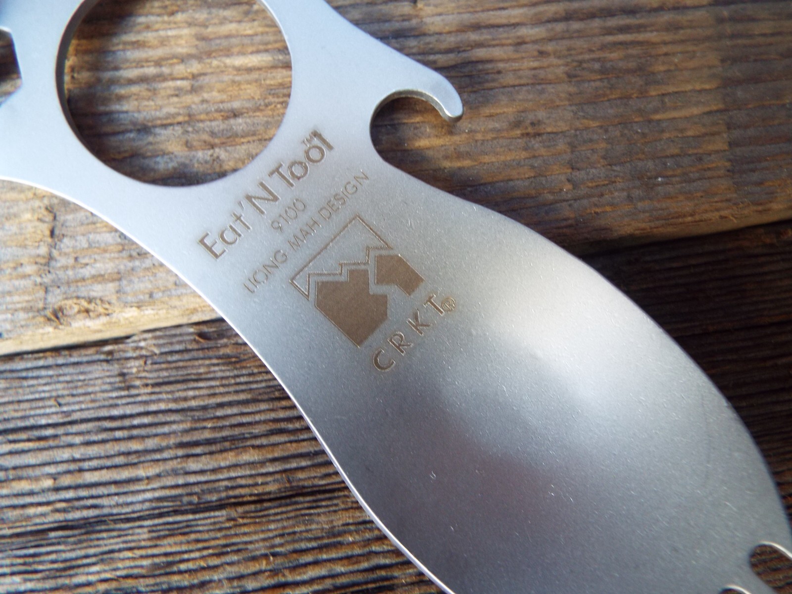 CRKT – Eat N Tool – Stainless Steel Camping Utensil w/ Carabiner Clip