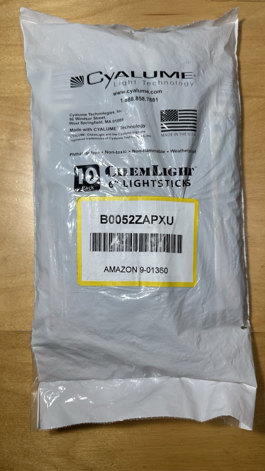 10 X Cyalume Chemlight Tactical Light 12 Hour Yellow New In Sealed Pack Exp.2029