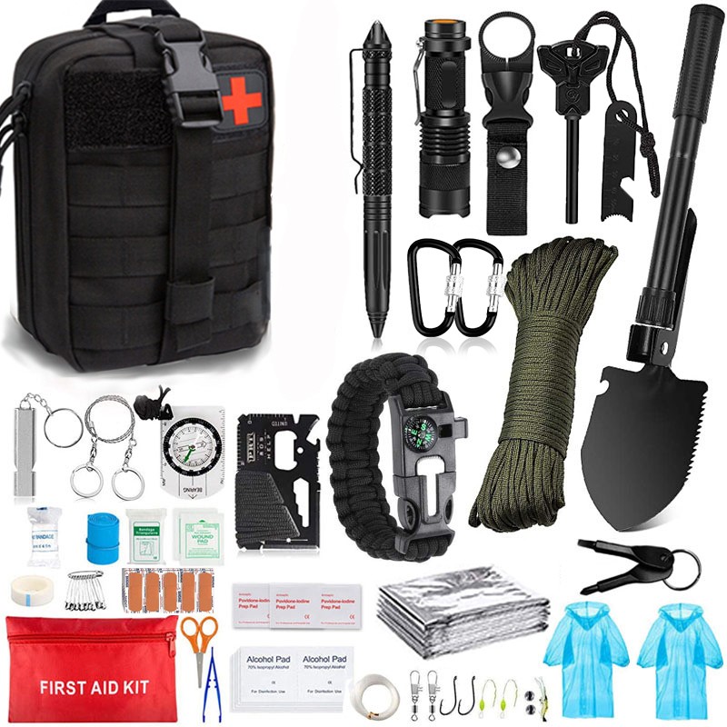 Survival First Aid Kit Medical Emergency Military Trauma Bag Tactical IFAK Molle