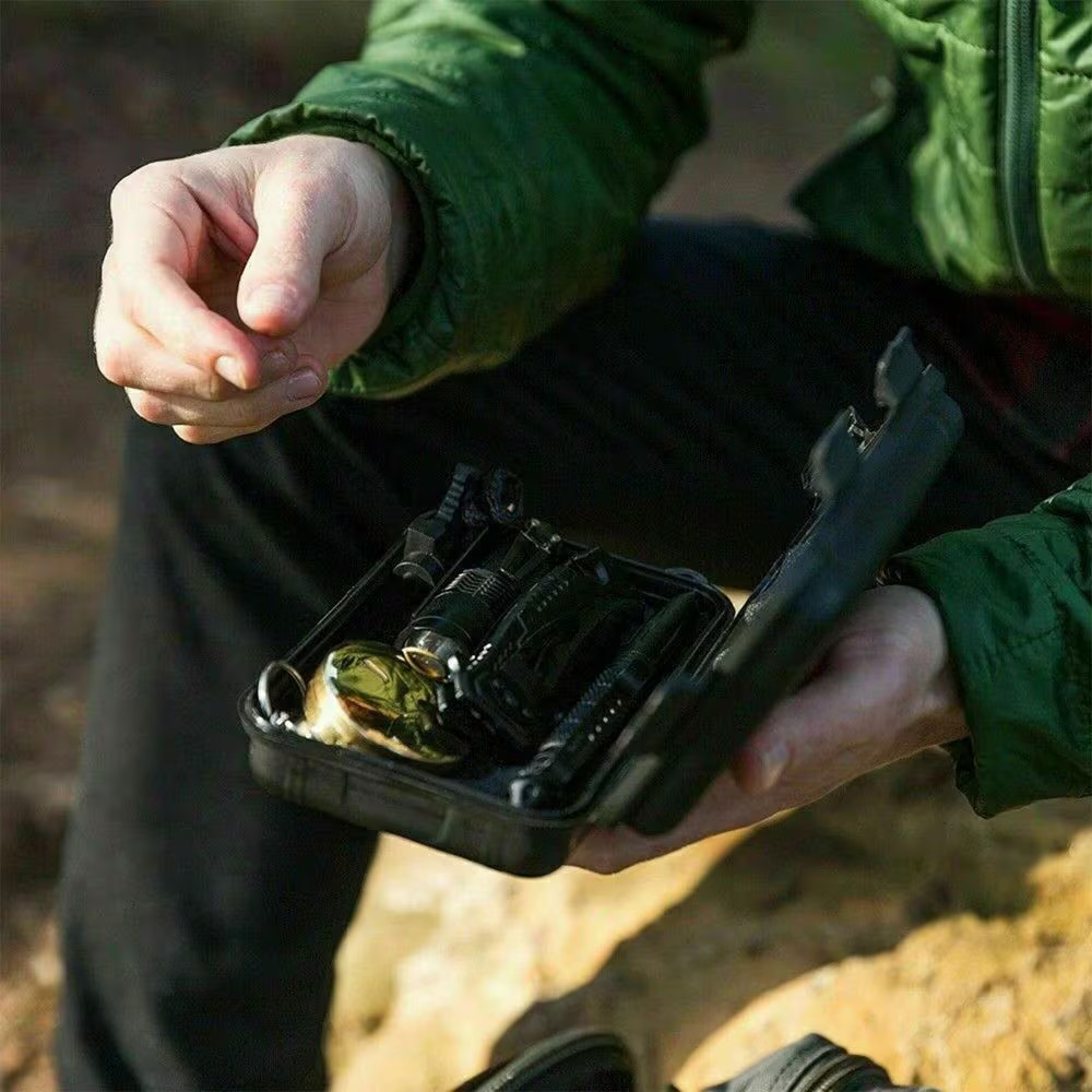14 In. 1 Outdoor Emergency Survival Kit for Camping, Hunting, Hiking Survival Ge