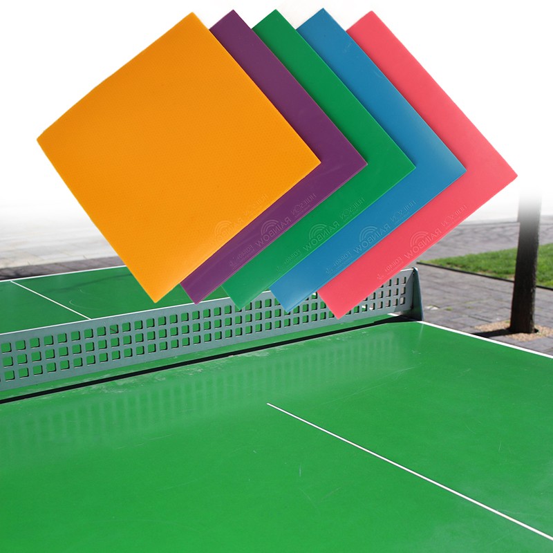 1Pc Colorful Rainbow Table Tennis Rubber Sheet Ping Pong Rubber For Training