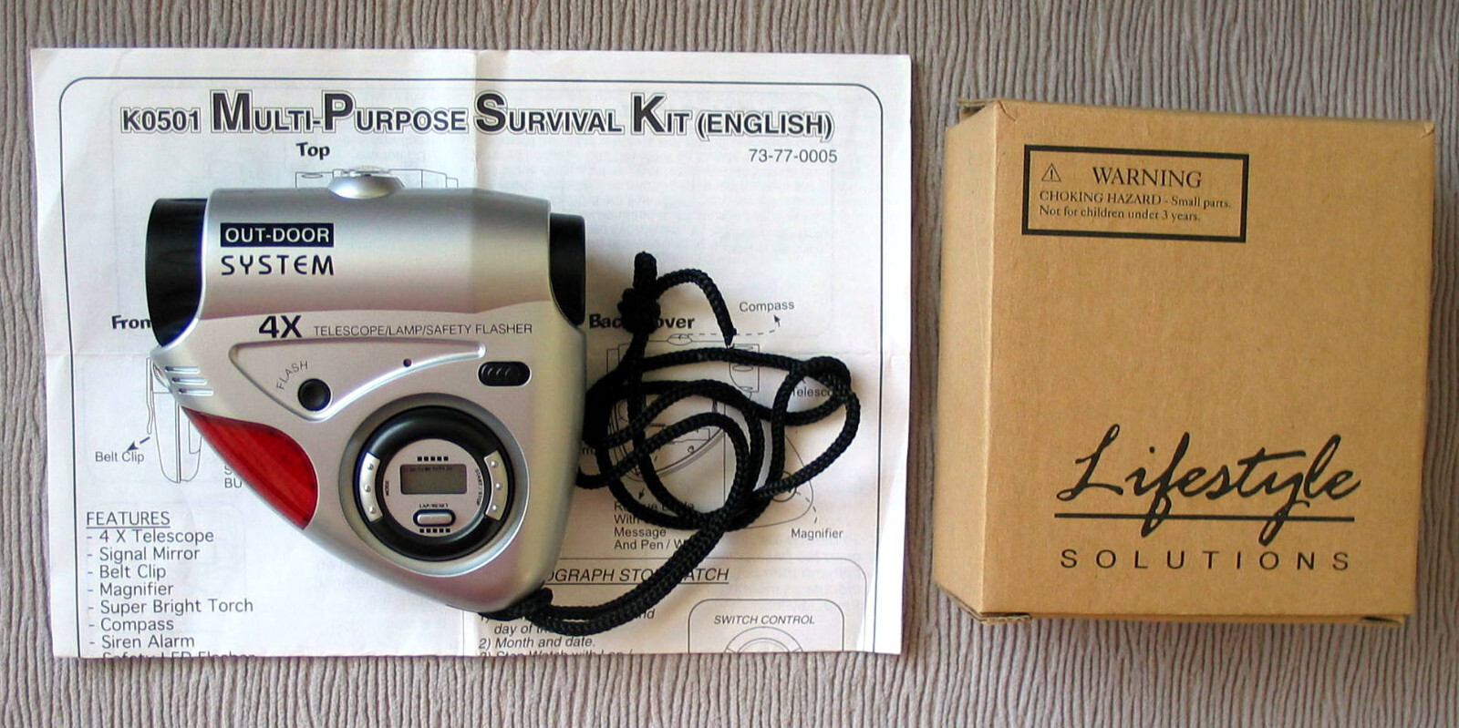 Lifestyle multi-purpose survival kit w/ many handy tools, NEW IN BOX, GREAT GIFT