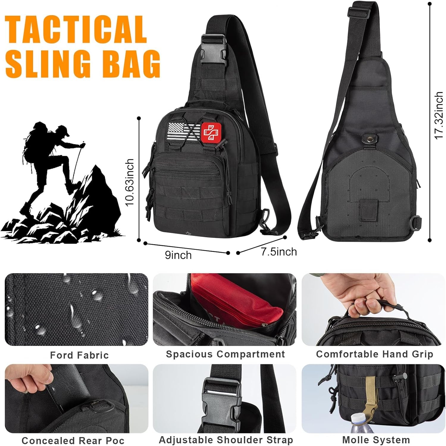 Survival Kit,360 Pcs Bug Out Bag with First Aid Kit.Camping Axe, Survival Sho…