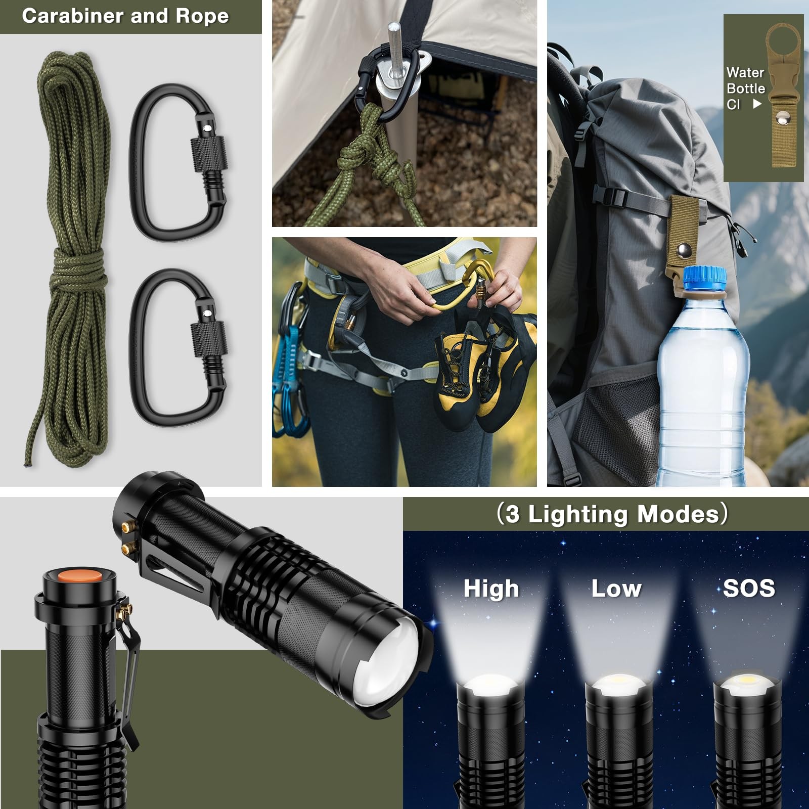 Survival Kits, Hiking and Camping Essentials, Survival Gear, Gifts for Men, G…