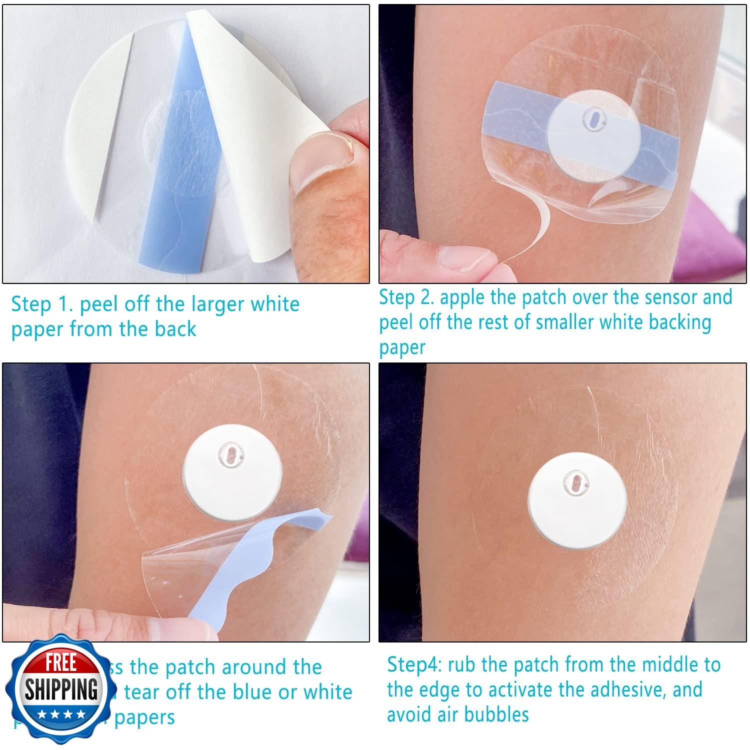 libre 3 sensor covers waterproof, Freestyle Adhesive Patches 40 Pack Hypoalle