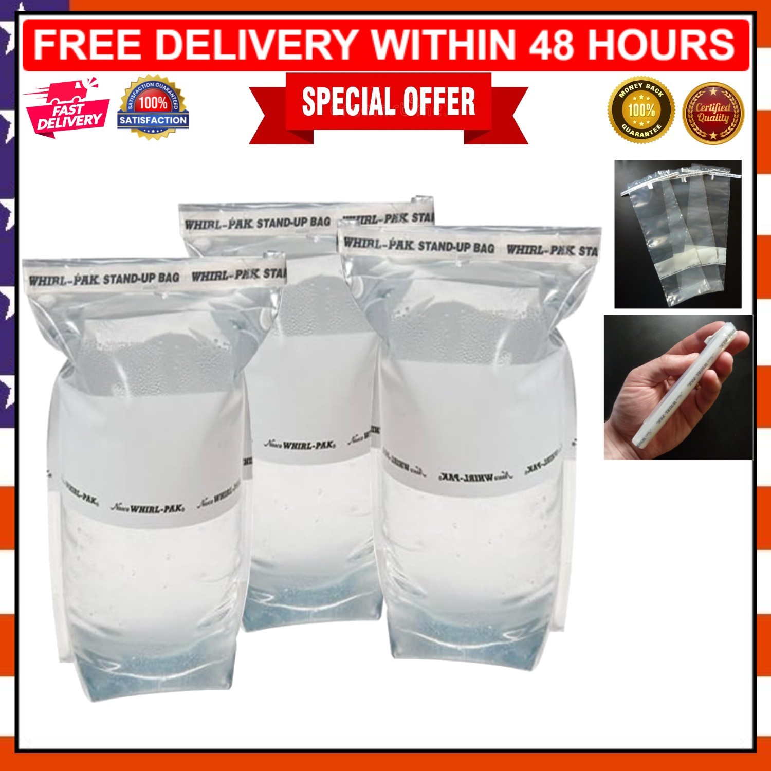 Durable 1L Water Storage Bags – Pack of 3 for Camping & Emergency Preparedness
