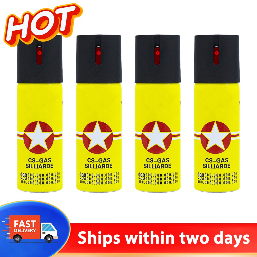 4 Pack Prosecure Pepper Spray 0.68oz Self Defense Safety Lock Security