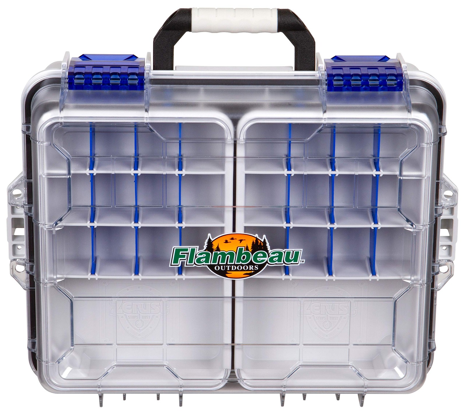 Flambeau Outdoors 3000WPNC Waterproof Satchel 3000, 3000 Series, Gray/Clear