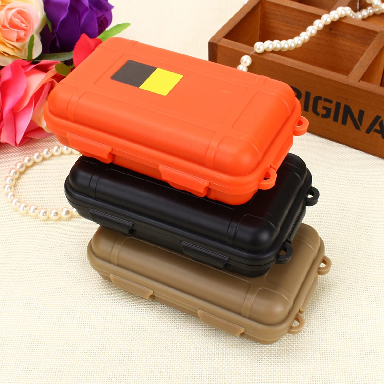 3Pcs Outdoor Survival Box, Container Storage Case Plastic Shockproof Boxes Su…