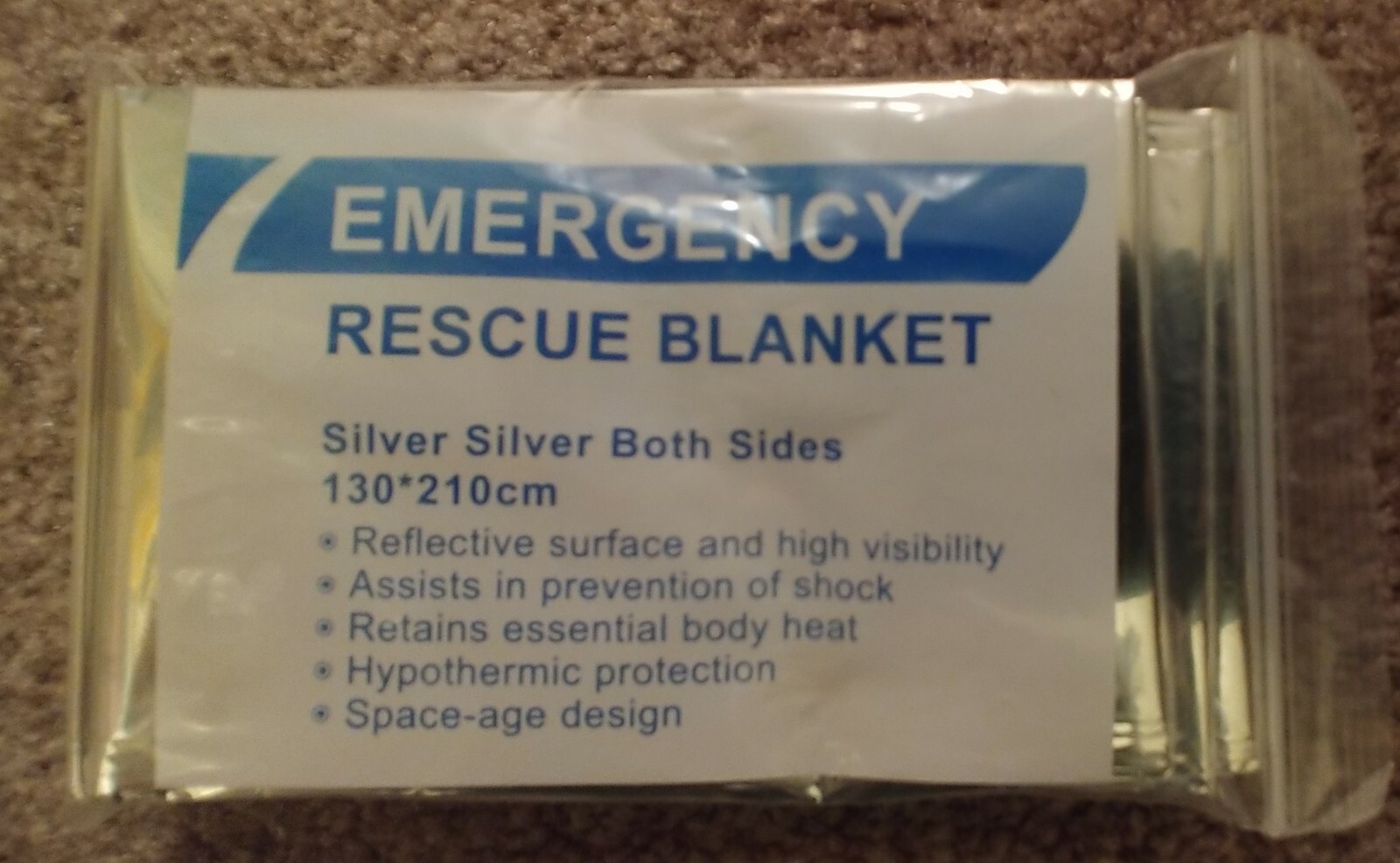 Lot of 20 Emergency Rescue Space Thermal Mylar Blanket 130 x 210 Free Shipping