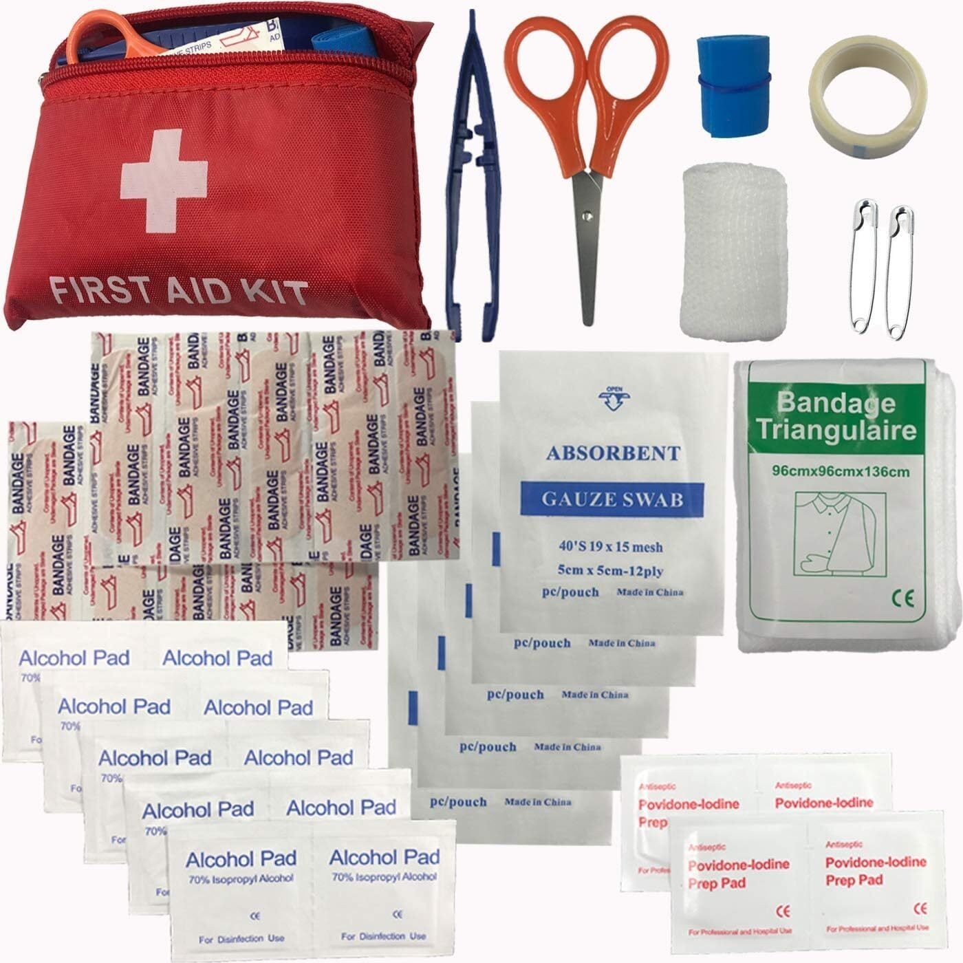 Emergency Survival Kit with First Aid Tools Camping Gear Shelter Headlamp Shovel