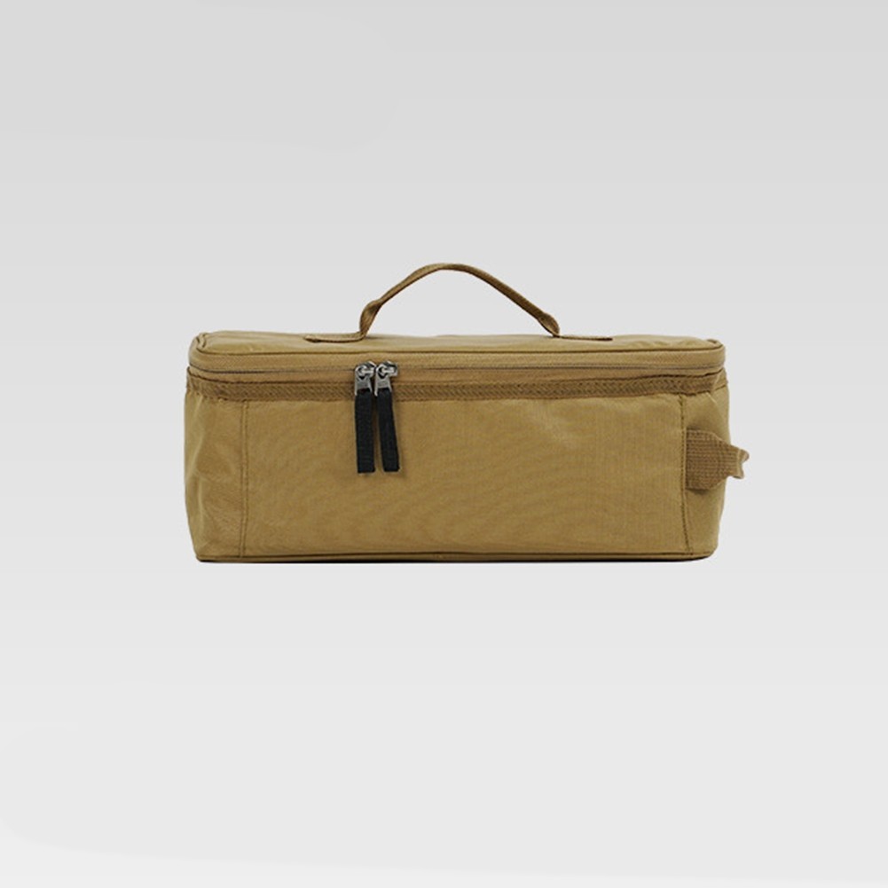 Sleek Khaki Storage Solution for Camping and Daily Use Items 34x14x14cm
