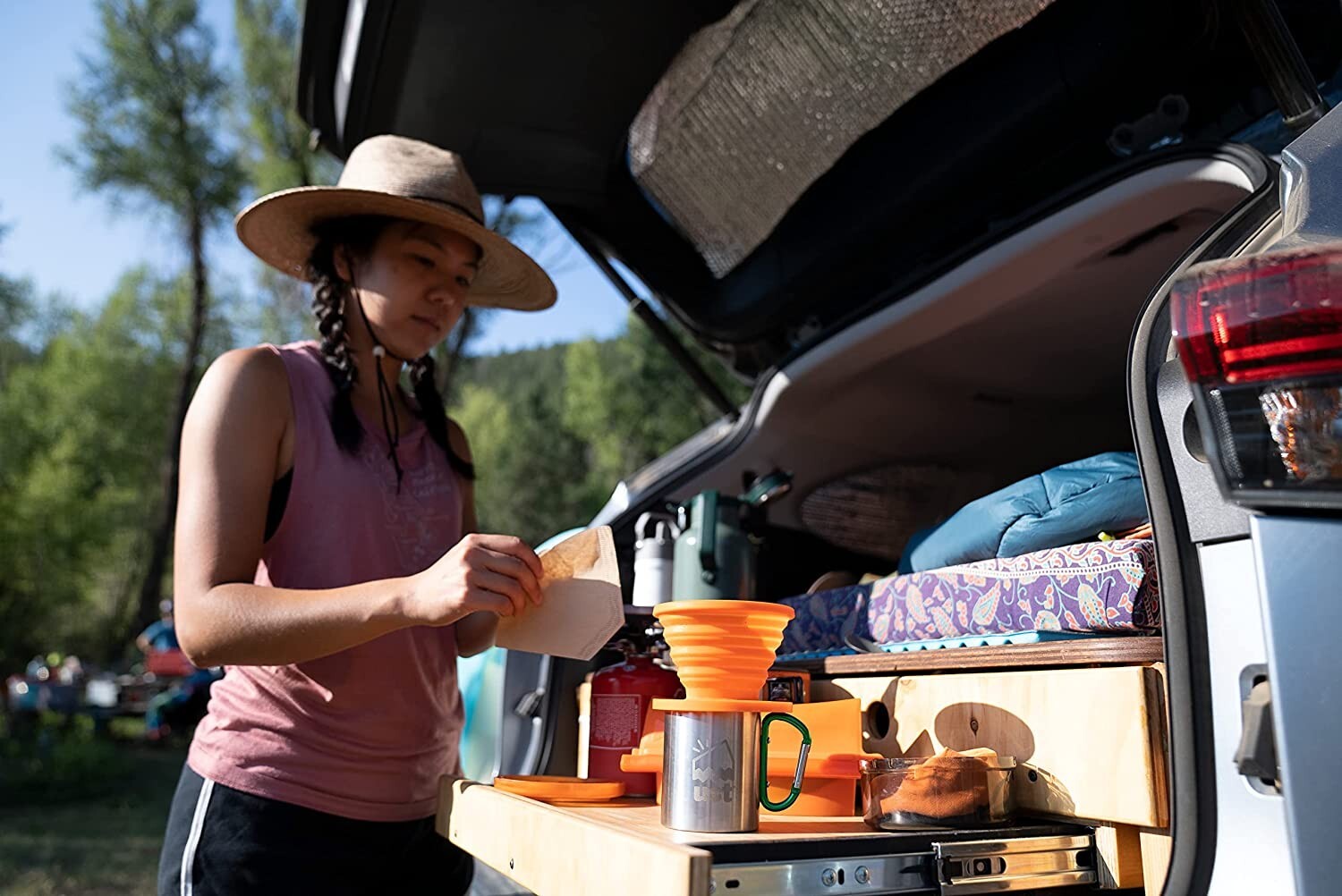 UST Collapsible Flexware Coffee Drip BPA Free Cookware Camping Survival Gear