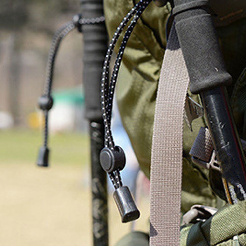 4Pcs Adjustable Trekking Pole Holder Straps Climbing Stick Elastic Rope