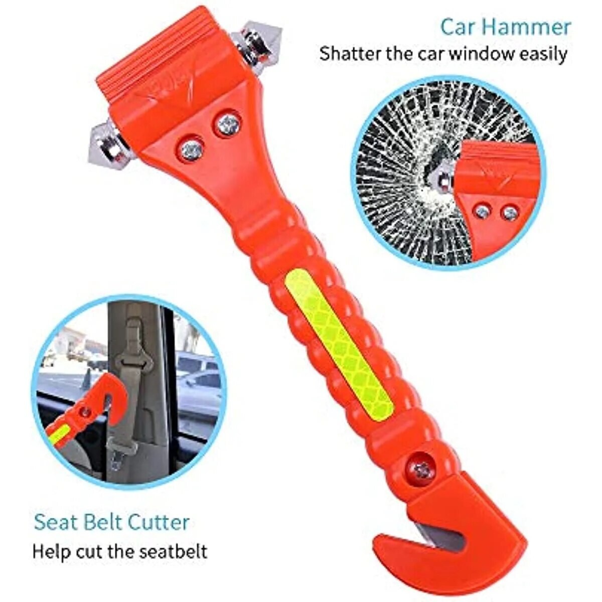 EMT Emergency Rescue Car Vehicle Multi Tool With Knife Rope Seat Belt Cutter