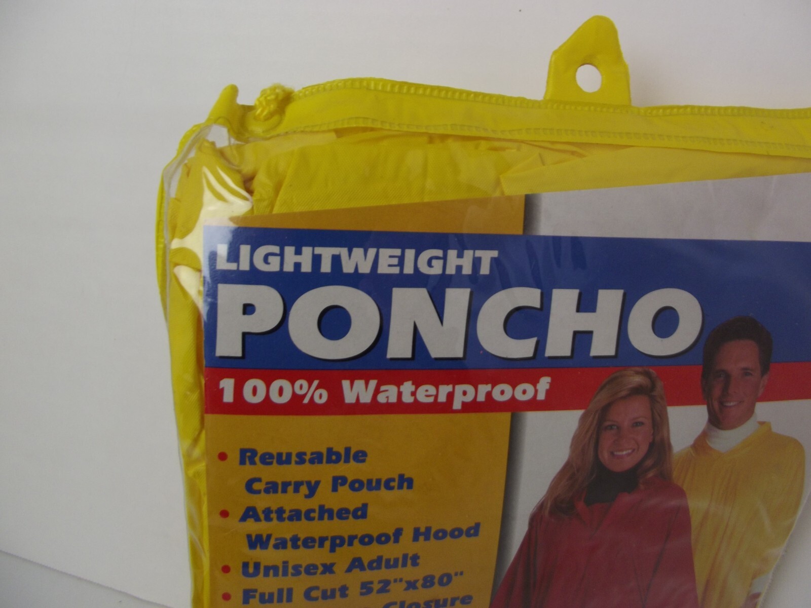 Essex Mfg. Vintage Yellow Lightweight Poncho 52″×80″ NIP