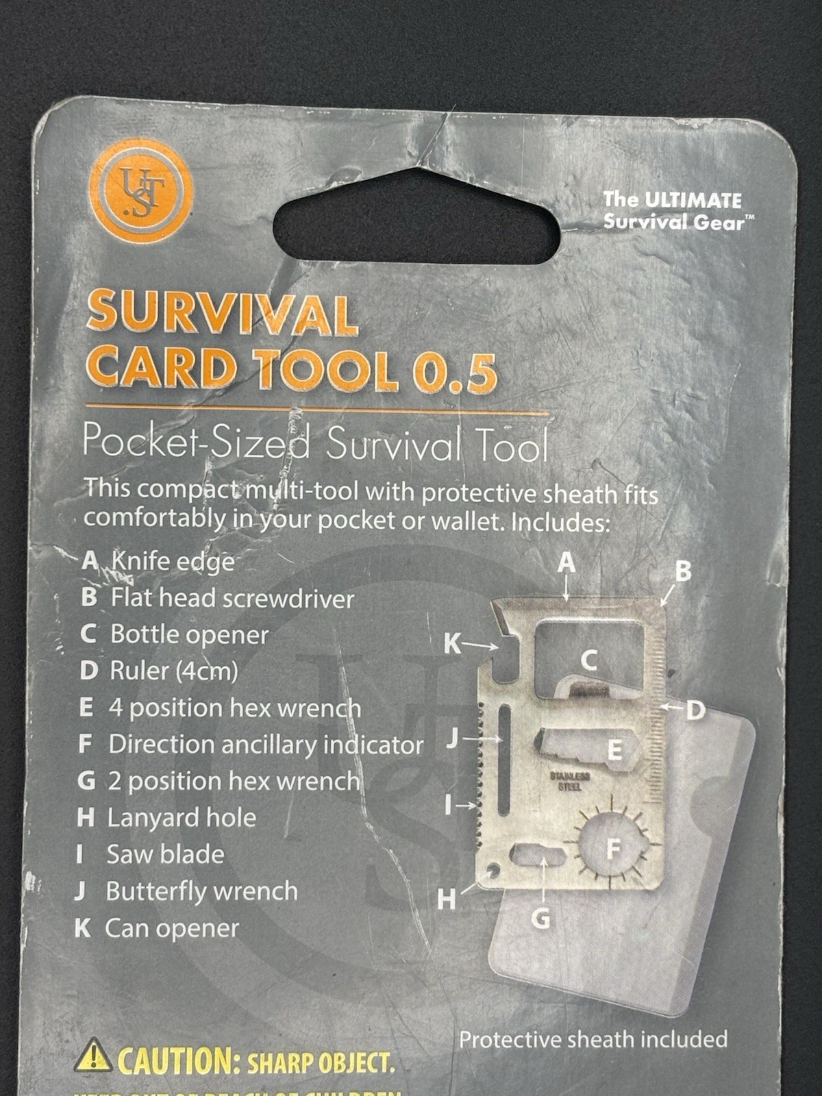 UST Pocket Sized Survival Card Tool – Multi-Tool – 11 tools