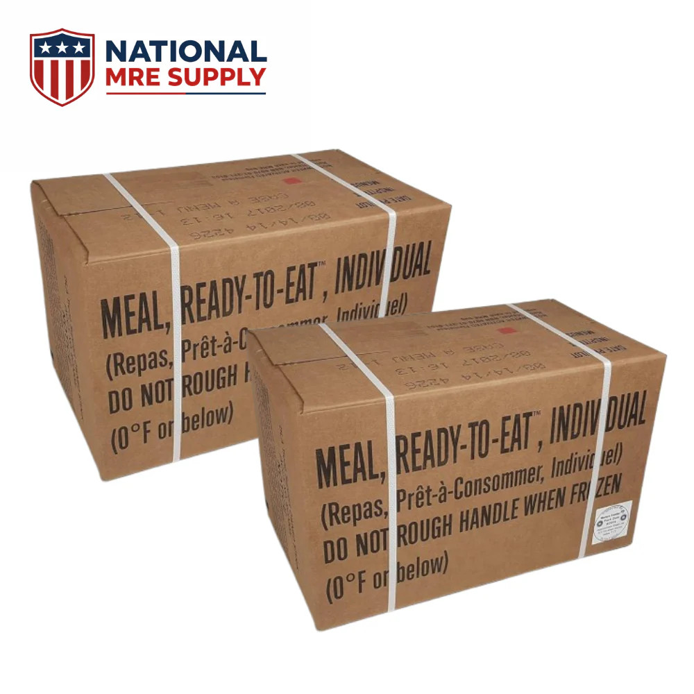 Fresh MRE 2 Cases 24 Meals Ready to Eat Emergency Food Military Surplus