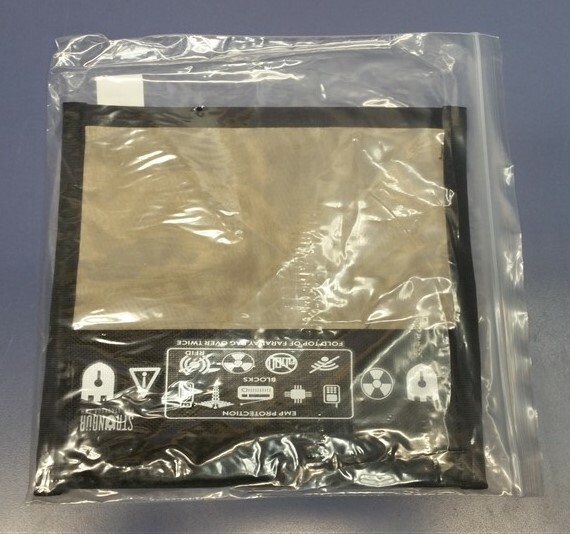SMALL Strongur EMP Protection Faraday Bag RFID Signal Blocker – 8″ x 8-1/2″ NEW