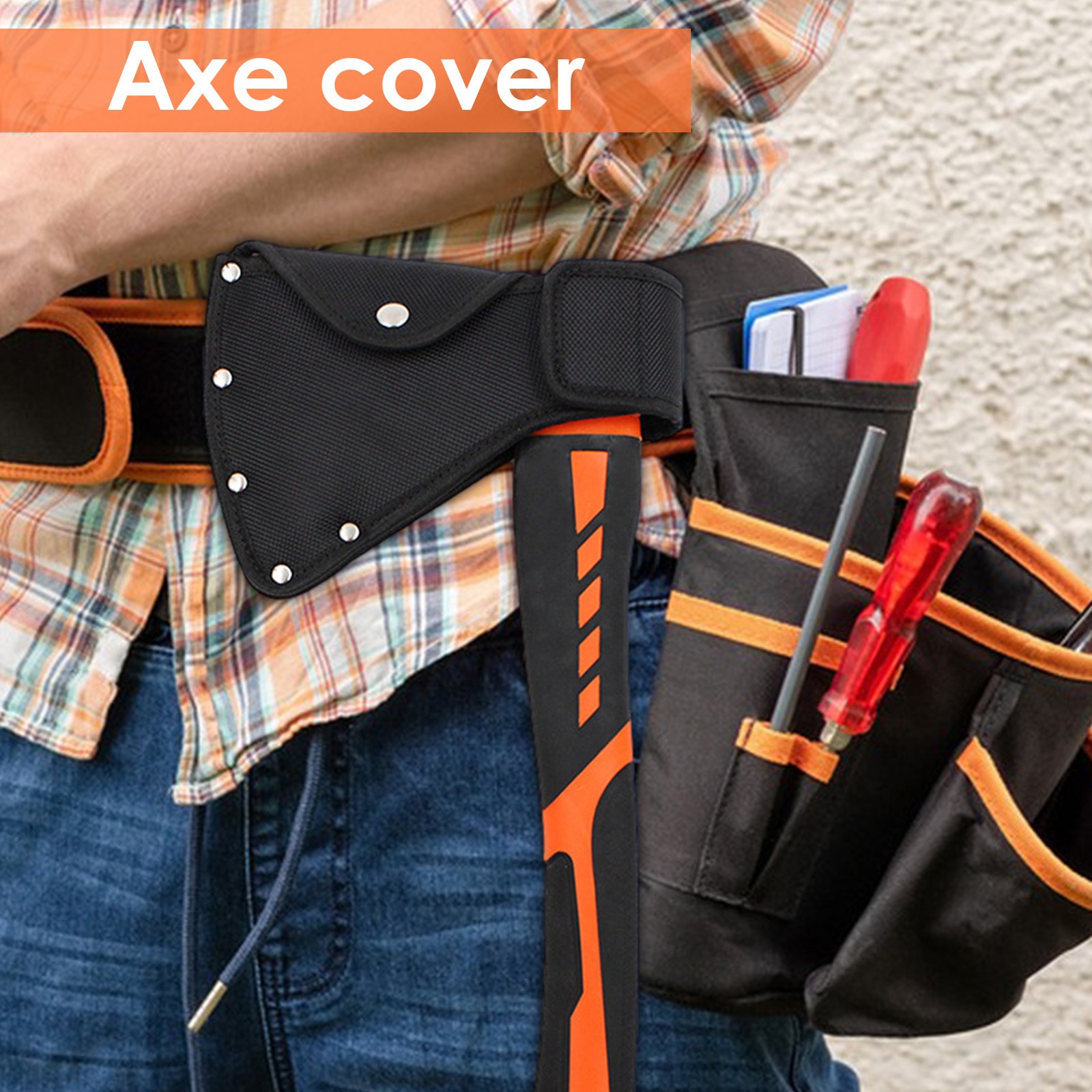 Axe Head Cover Guard Sheath Thicken Nylon Universal Axe Head Cover Durable