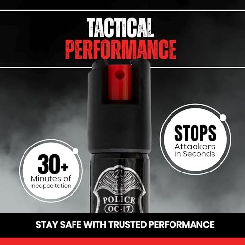 Pepper Spray Self Defense- Running Safety Gear – Jogging – Black 2 pack
