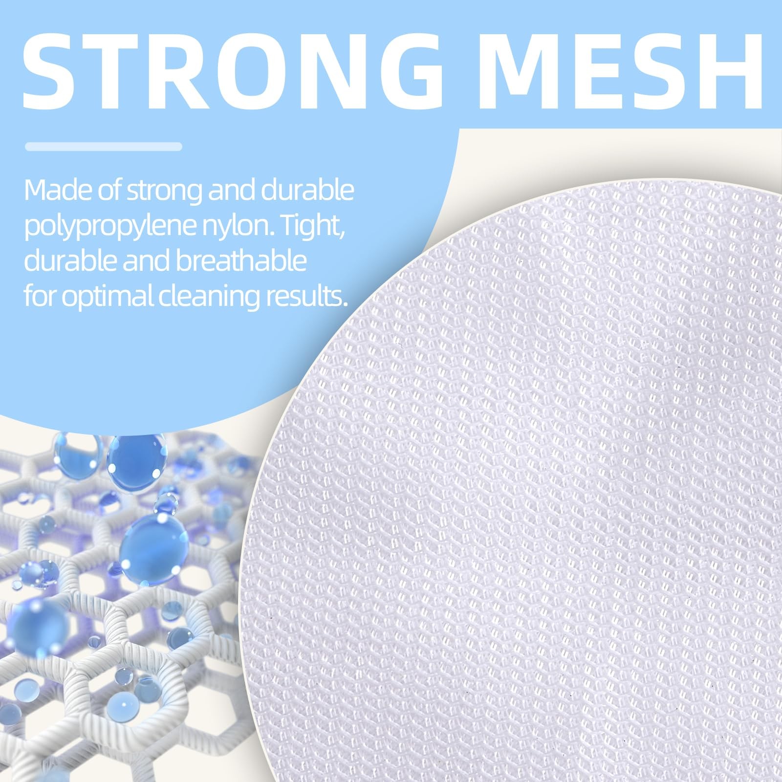 RICHERI Mesh Laundry Bags, Wash X-Small 10*12in*4pcs, Fine
