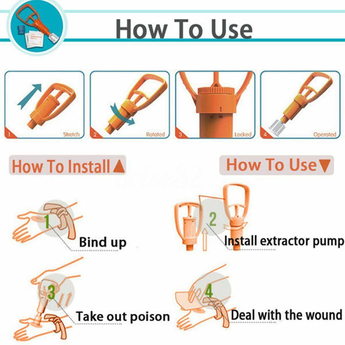 Extractor De Veneno Serpiente Abejas Vipers Salvajde, Emergencia Para Exterior