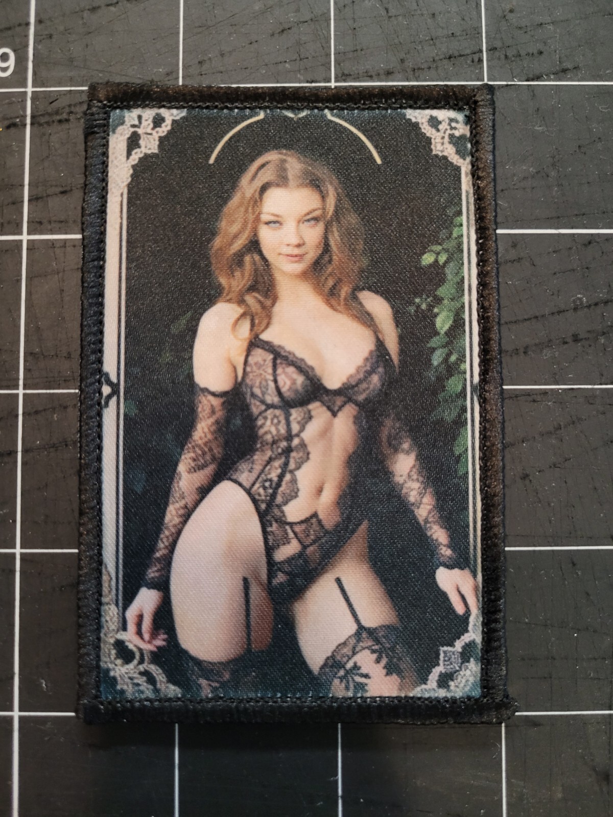 Natalie GOT 2″x4″ EDC patch hook backed. Queen of Hanks patch every day carry