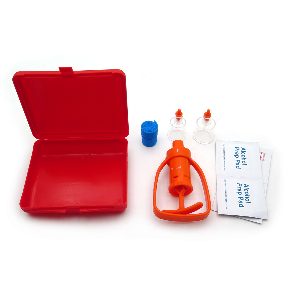 Outdoor Emergency Venom Extractor Pump First Aid Safety Snake Bite Tool Kit