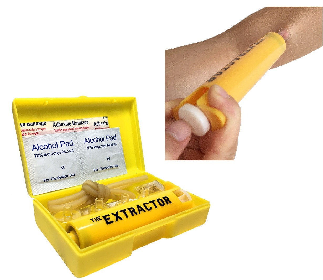 2026 Insect Bug Bee Sting Snake Bite Venom Extractor Suction Kit Tool Pump First