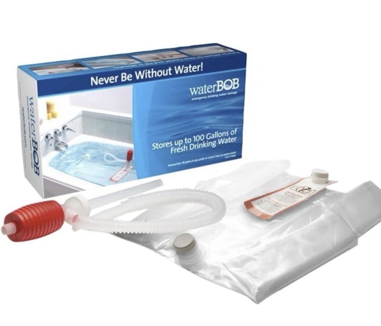 Water BOB Survival Emergency Drinking Fresh Water Storage 100-Gallons Kit SEALED