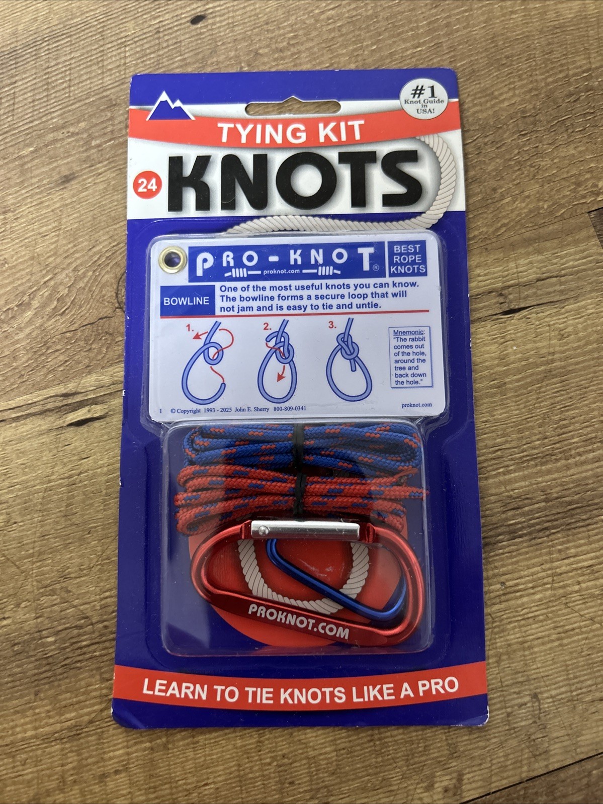 Pro-Knot Knot Tying Kit 20 Essential Rope Knots Instructions Practice