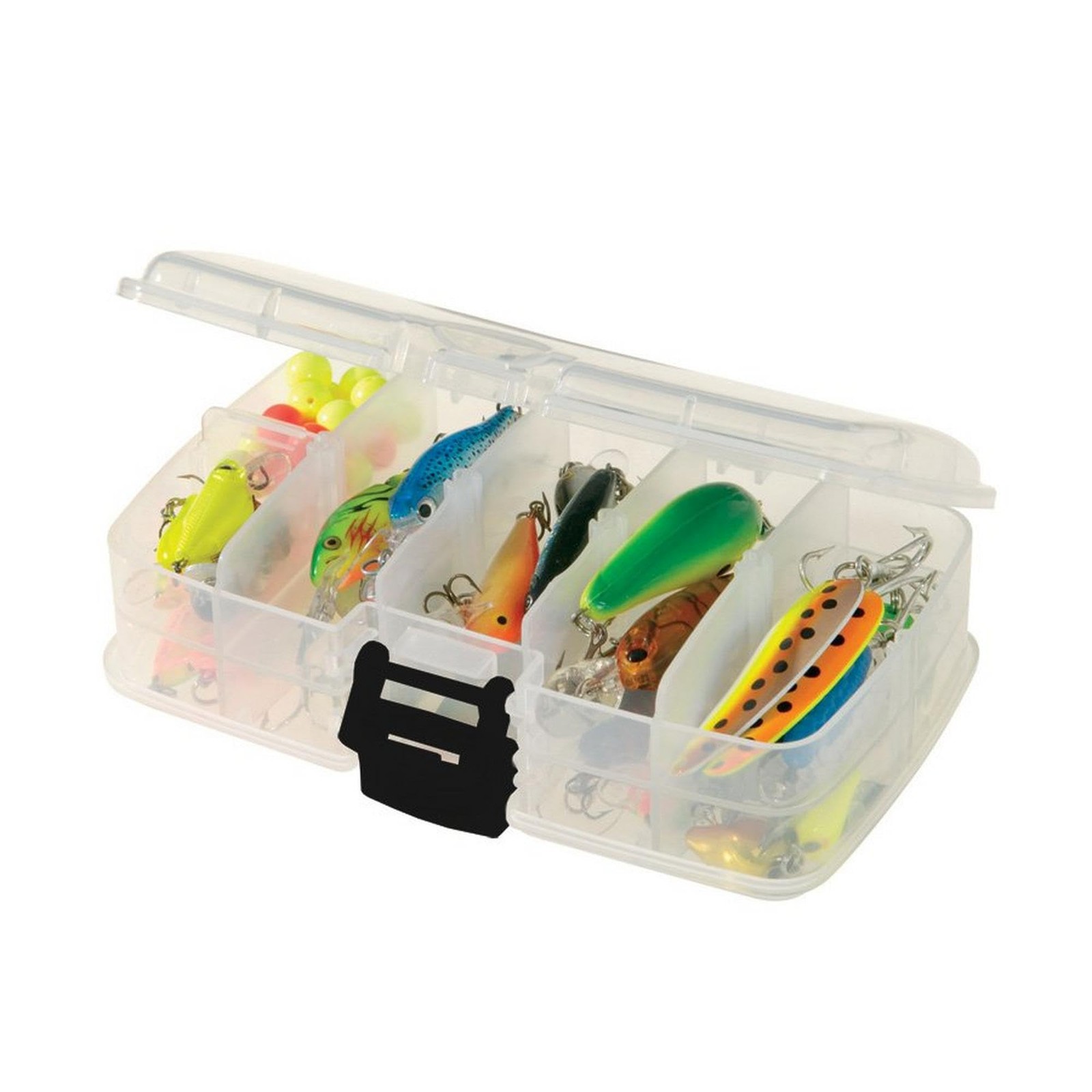 Plano 3449-22 Small Double-Sided Tackle Box, One Size (Pack of 1), Clear