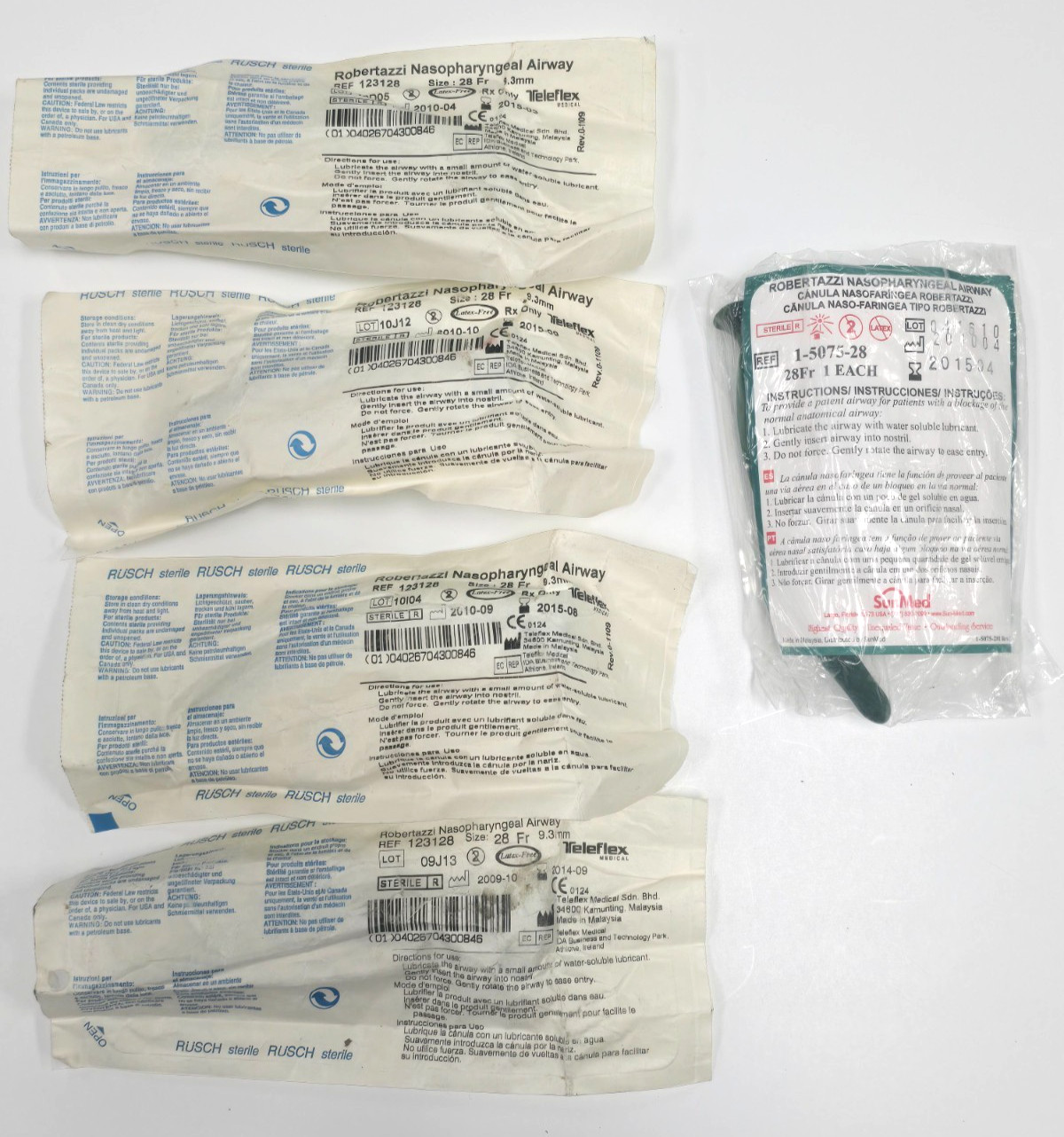 US Military Rusch Robertazzi Nasopharyngeal Airway FOR TRAINING USE