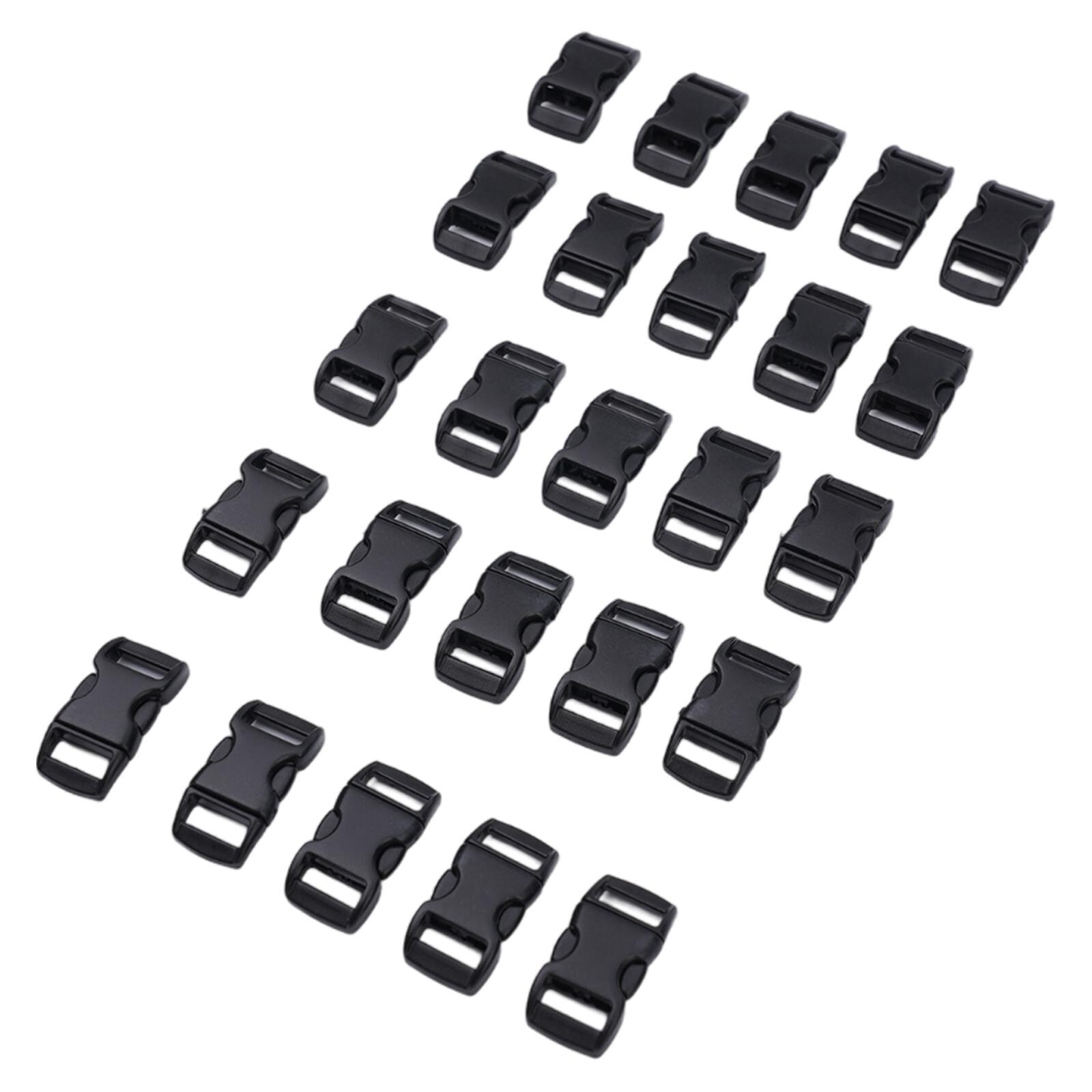 Plastic Buckle Plastic Buckle Practical Umbrella Rope Black Buckle-Paracord
