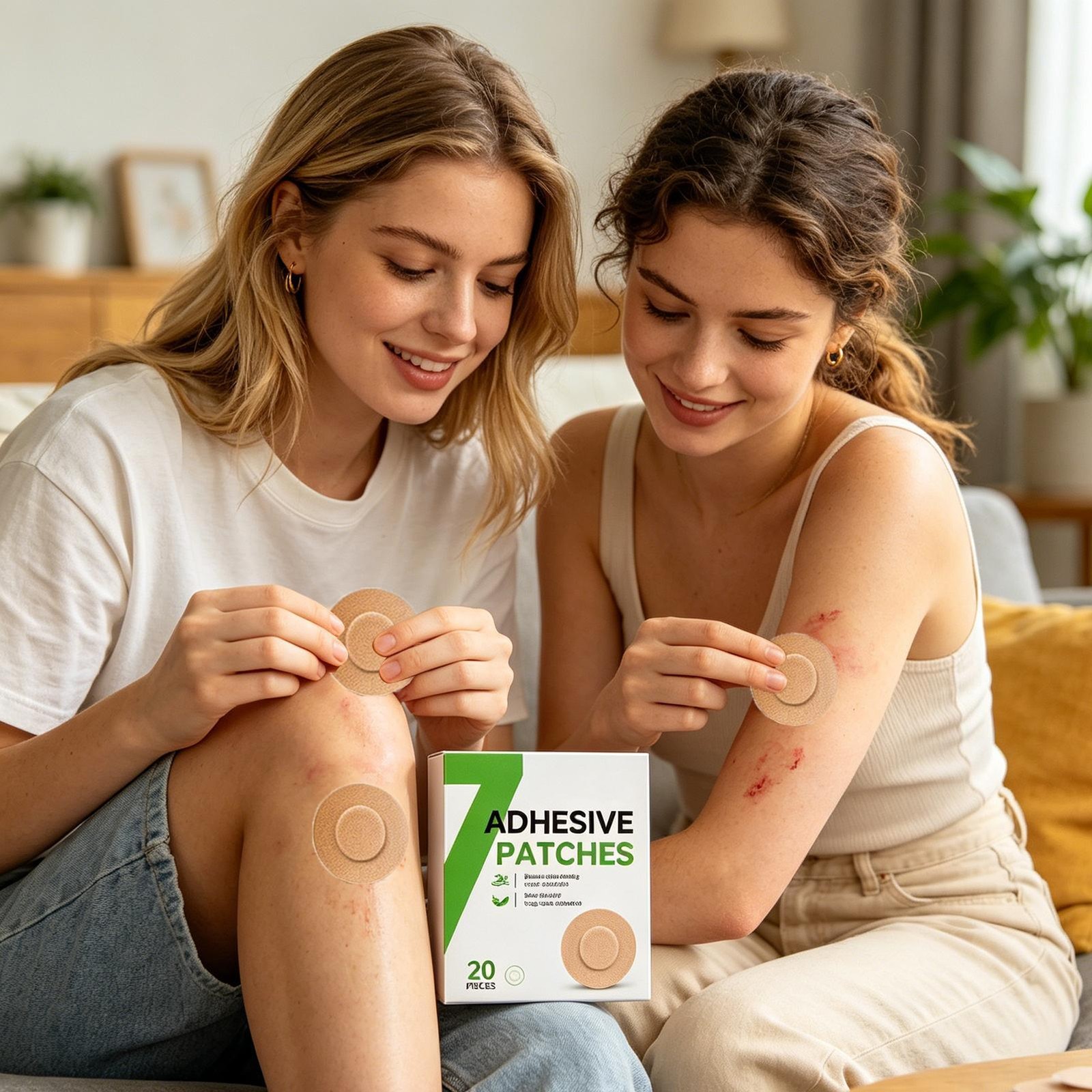 Waterproof Adhesive Patches 20 Piece Sweatproof Sticky Pads Sensor