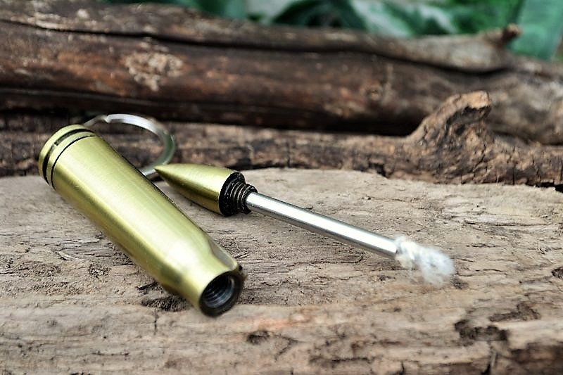 Bullet Permanent Match – Fire Starter Lighter – Camping Survival Gear Key Ring