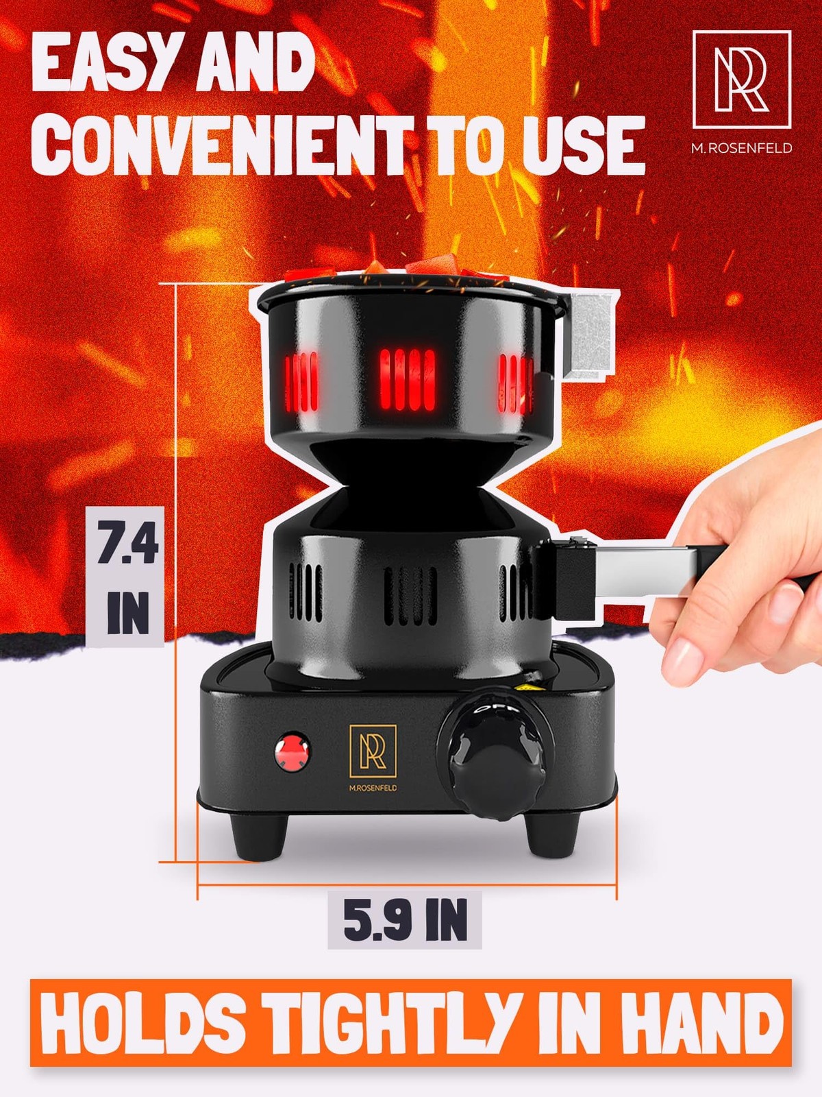 PRO Multipurpose Electric Charcoal Starter – version Black Burner