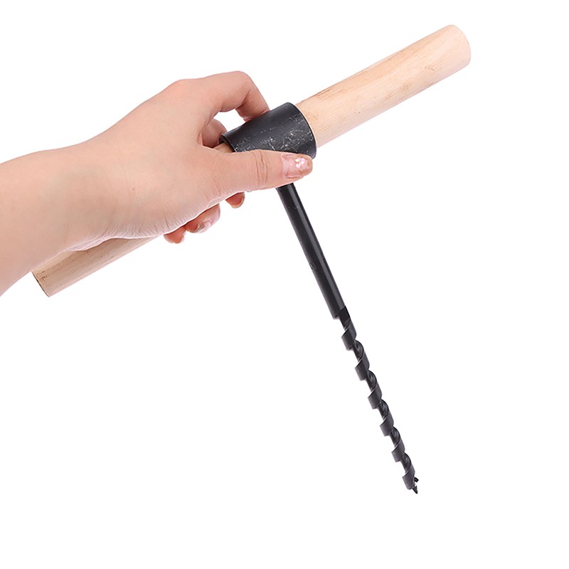Outdoor Hand Drill Carbon Steel Manual Auger Drill Self-Tapping Wood Punch Tool