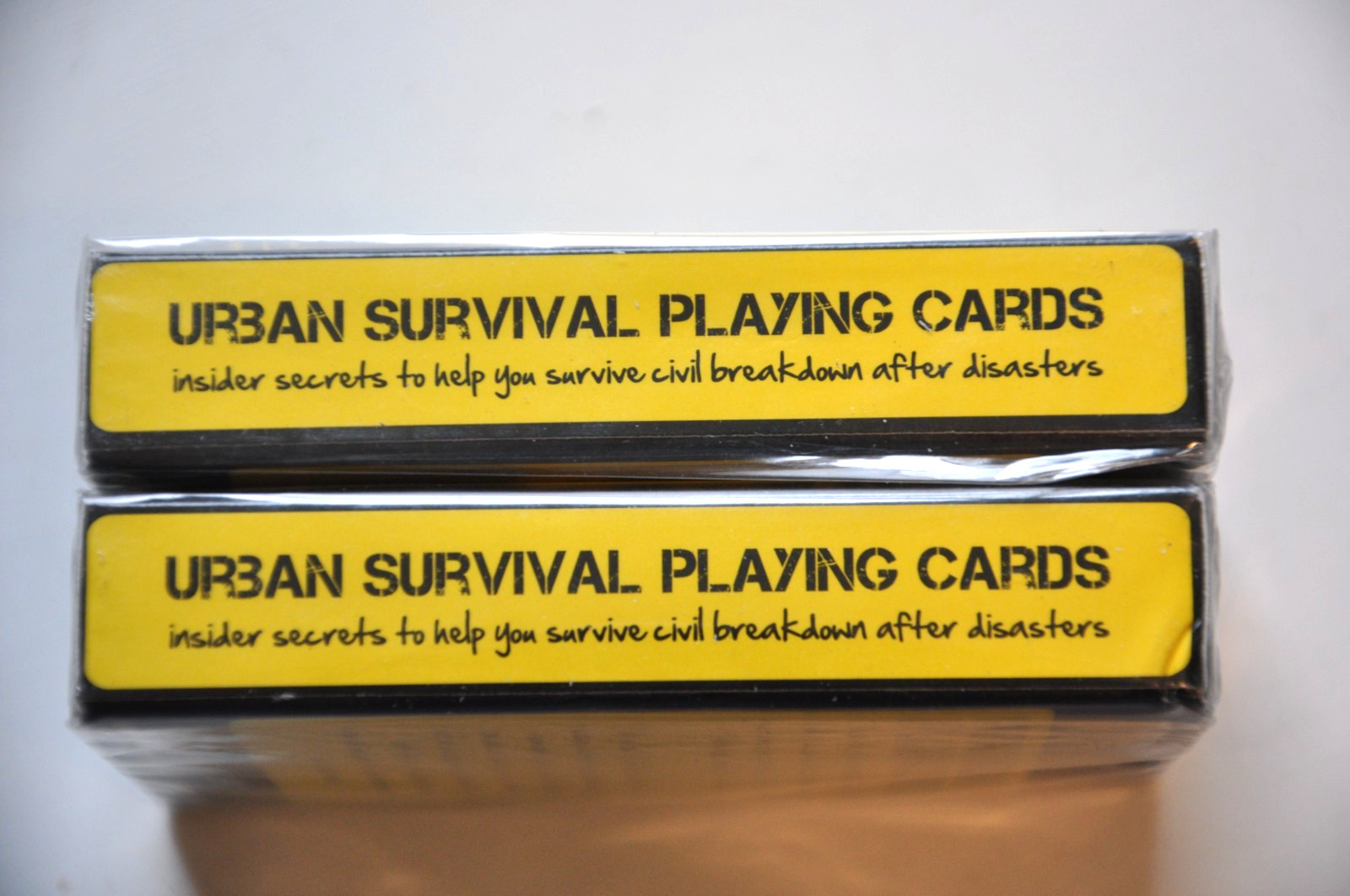 TWO New Sealed Decks Urban Survival Playing Cards Tips Secrets READ Description